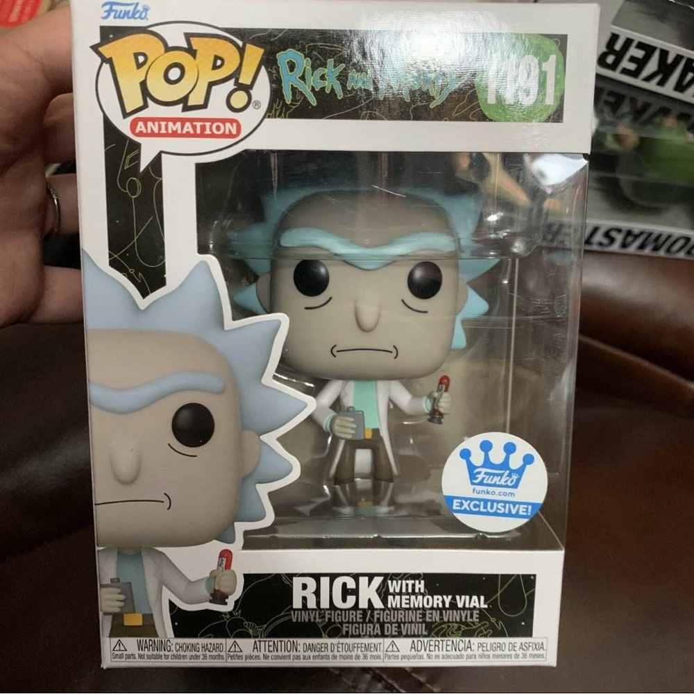 Funko Pop Animation Rick with Memory Vial